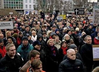 Protesta crisis Islandia