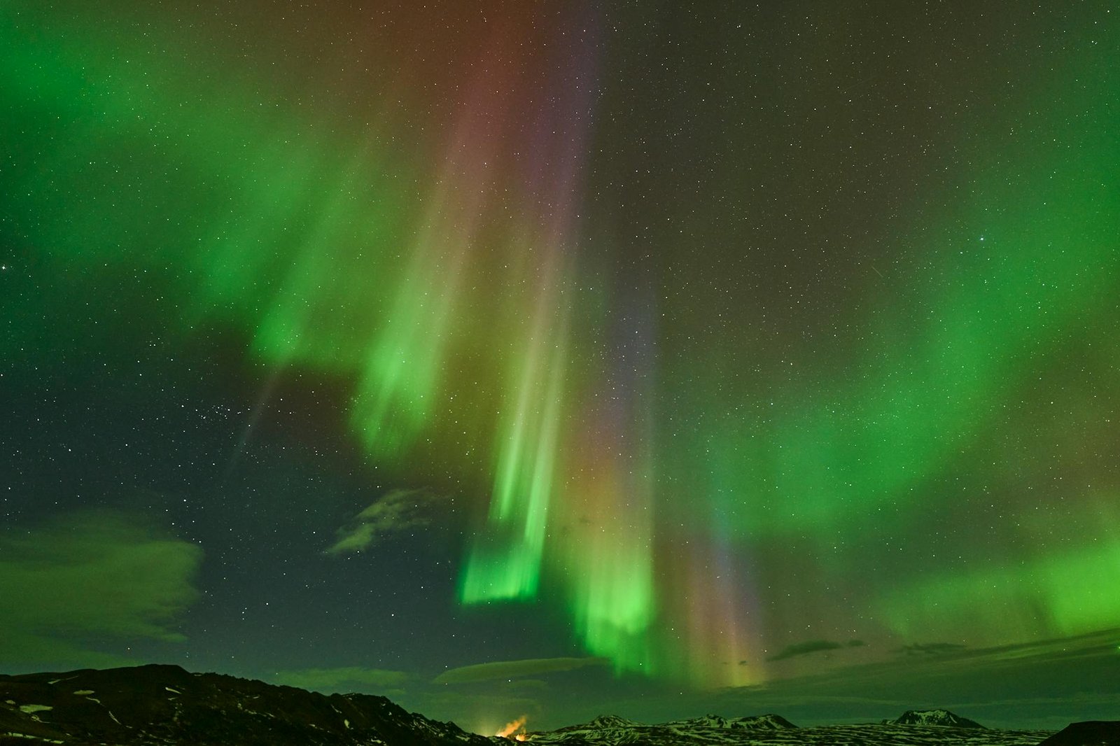 En España pudieron contemplar auroras boreales en Islandia