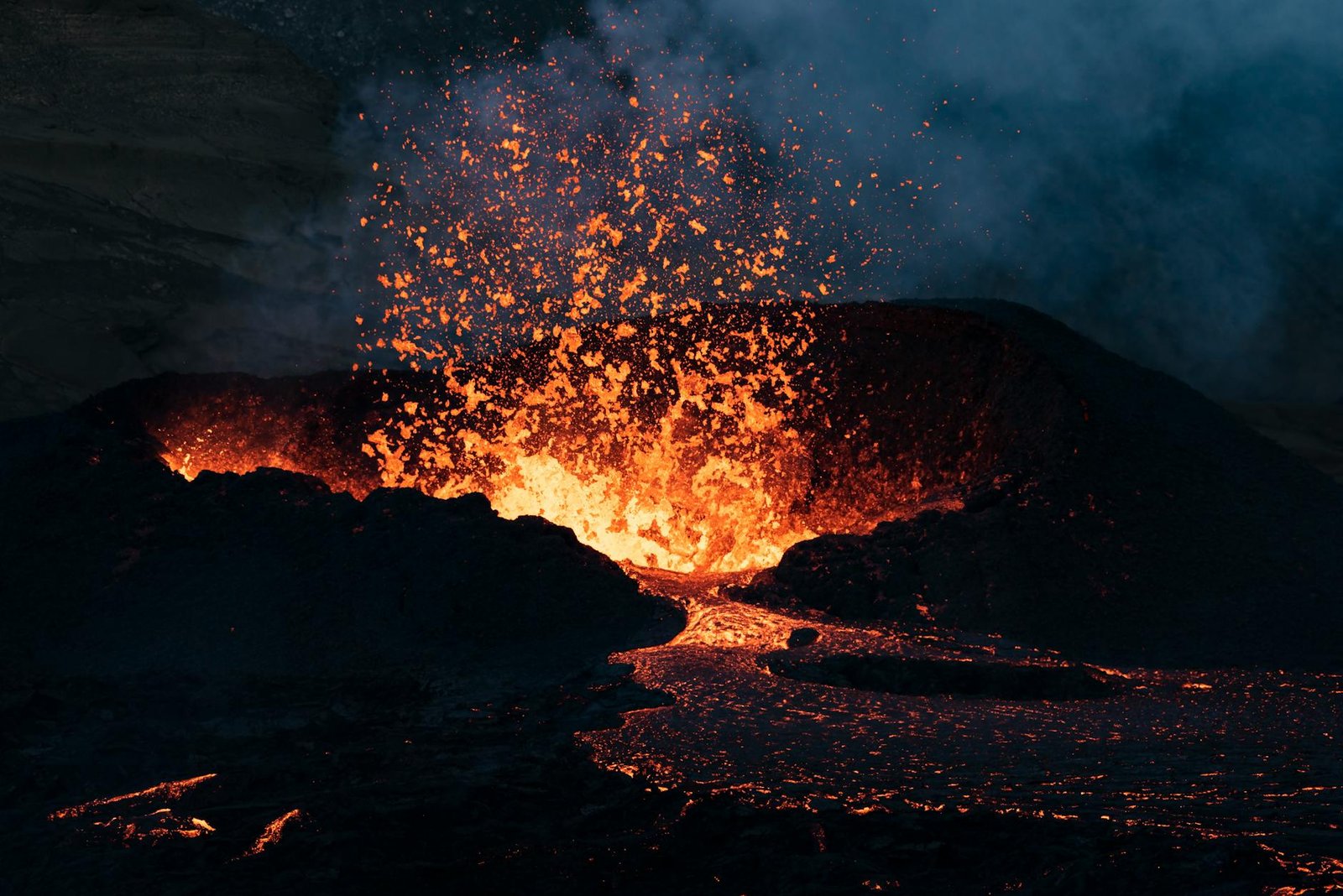 Erupción en Eyjafjallajökull en Islandia