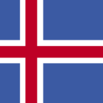 Large flag of iceland 150x150