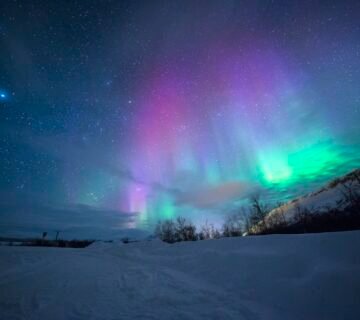 Probabilidad de ver auroras en islandia mes a mes 360x320